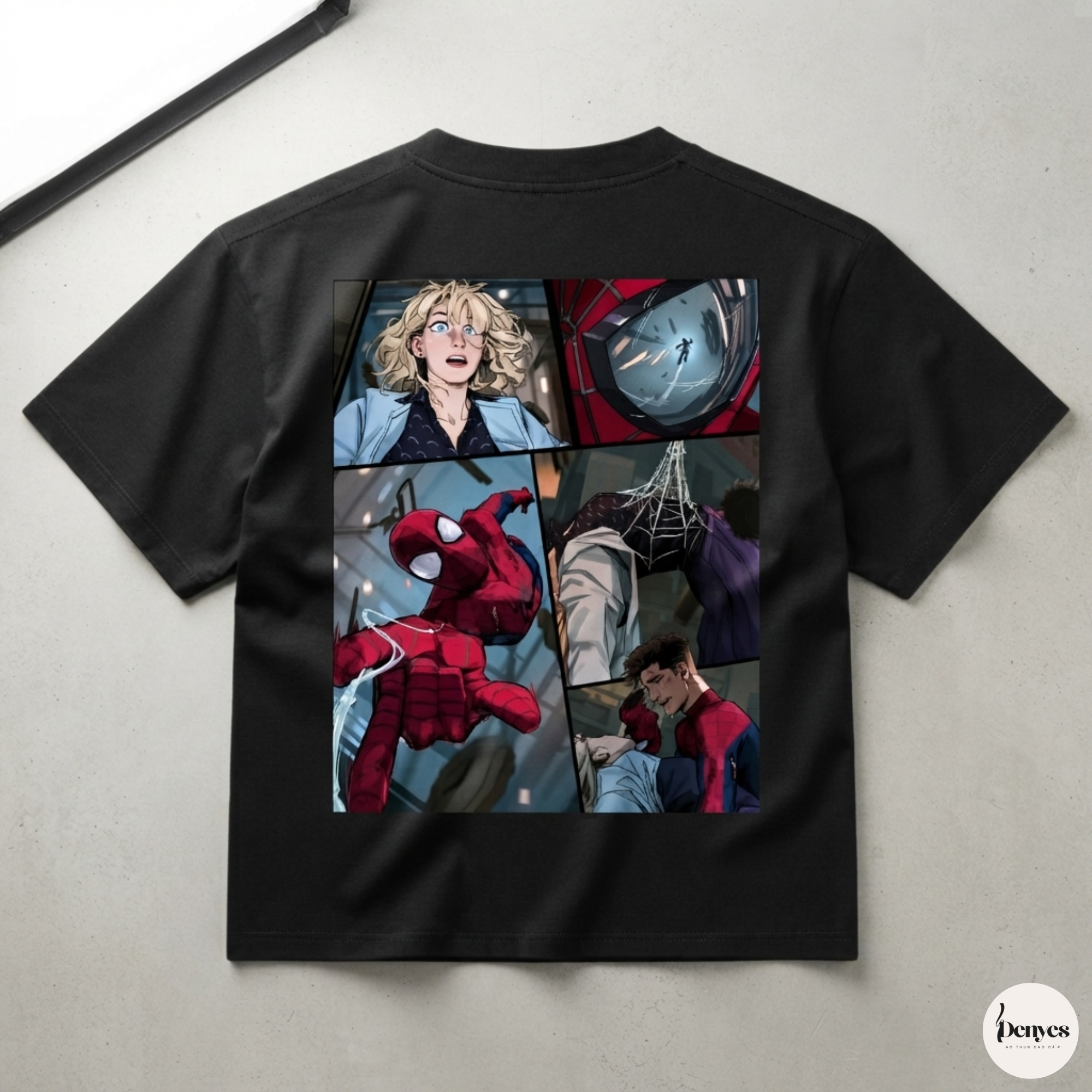 Áo Thun Spider-Man Comic – With Great Power | Boxy Tee 250GSM 3