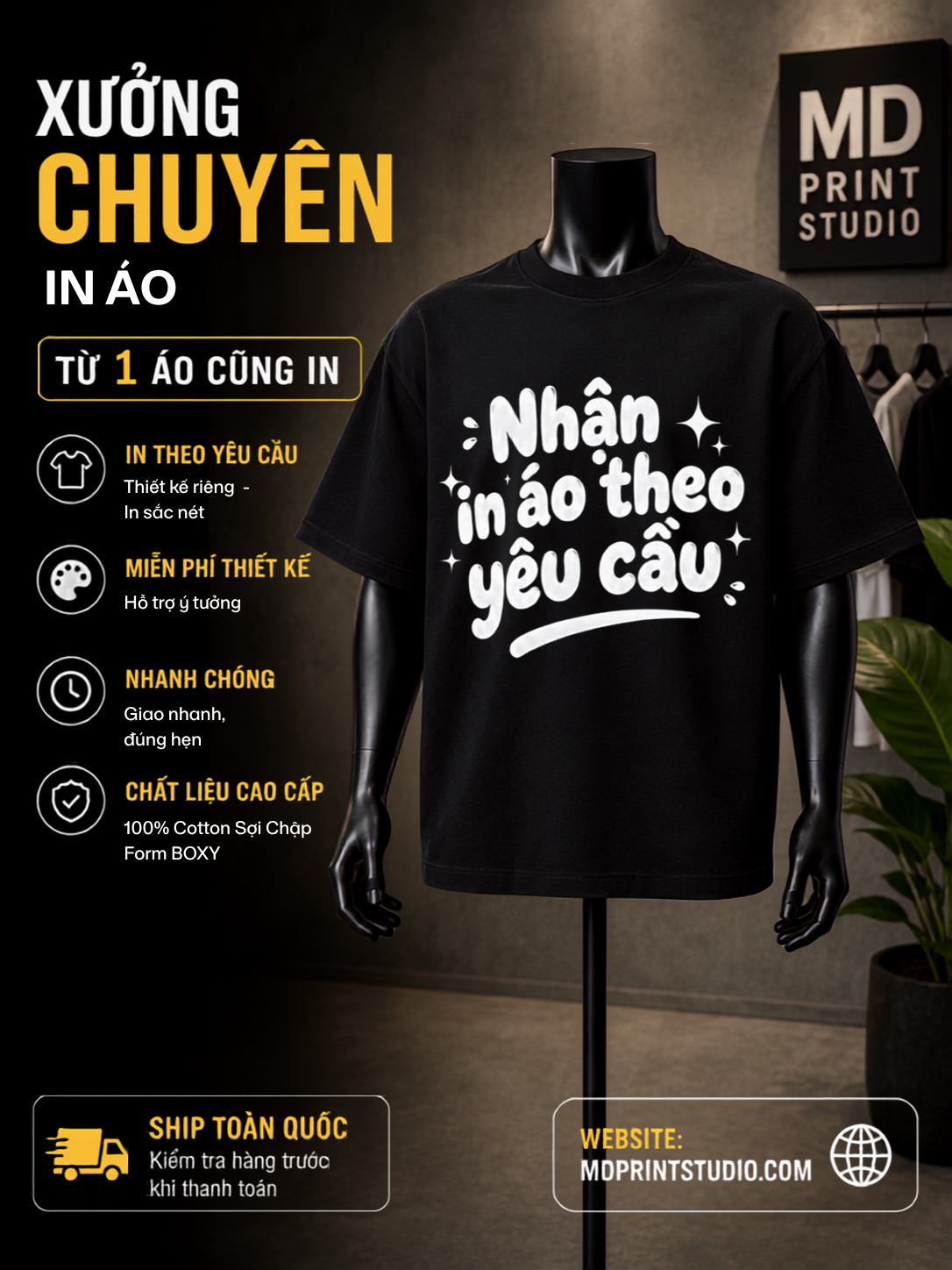 Áo Thun In Theo Yêu Cầu