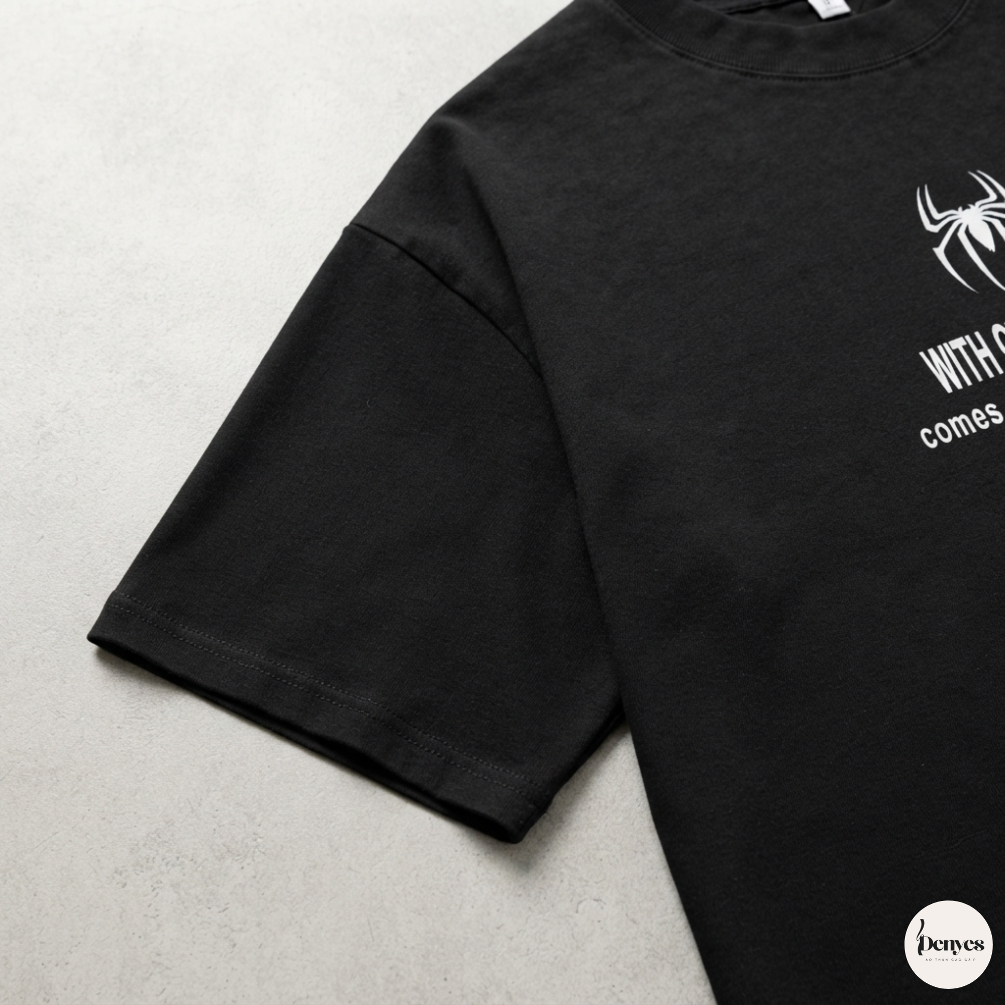 Áo Thun Spider-Man Comic – With Great Power | Boxy Tee 250GSM 5